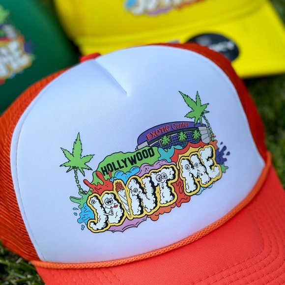 JOINT ME • MESH TRUCKER HAT ADJUSTABLE • ORANGE - Picture 3 of 10